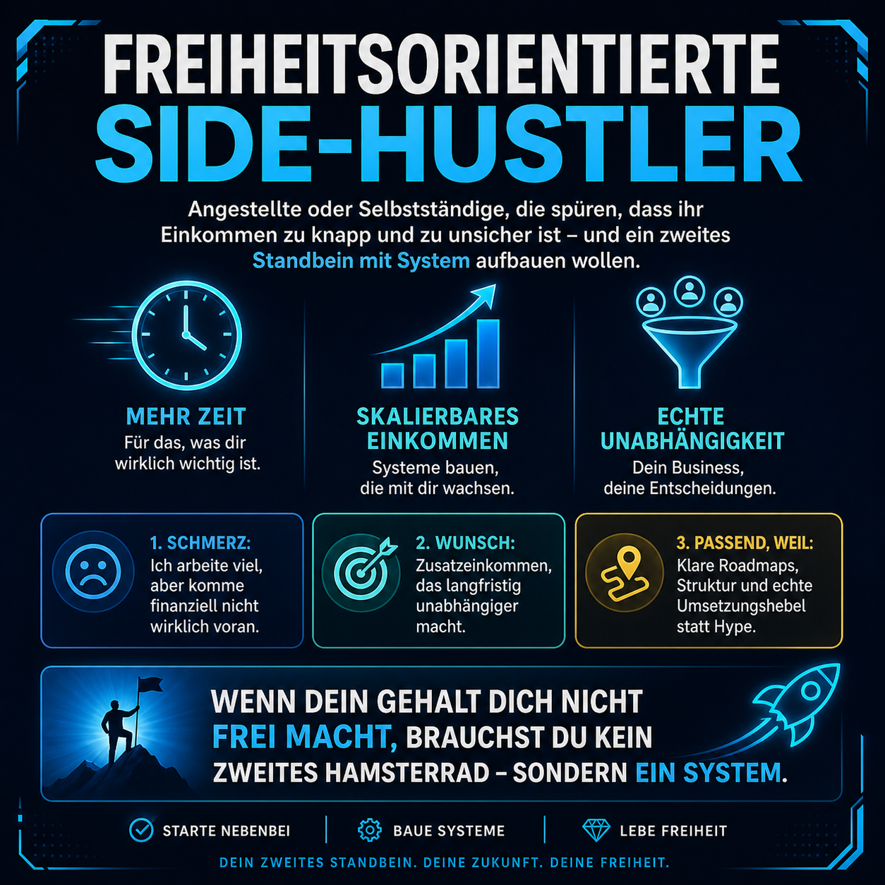 Freiheitsorientierte Side-Hustler